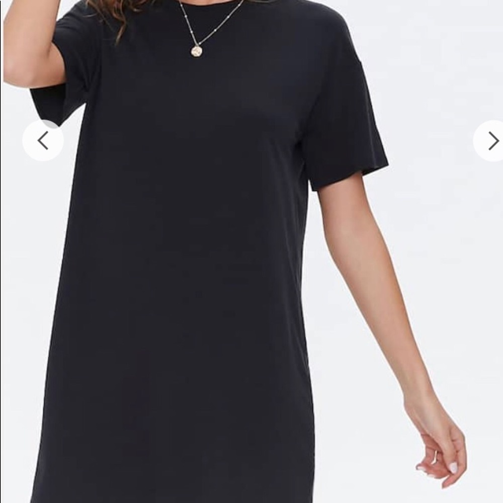 FOREVER 21 black T shirt dress